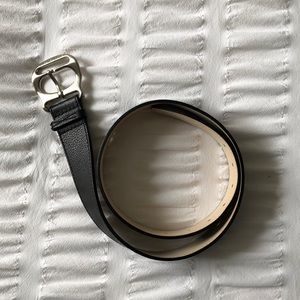 Michael Kors black wide leather belt